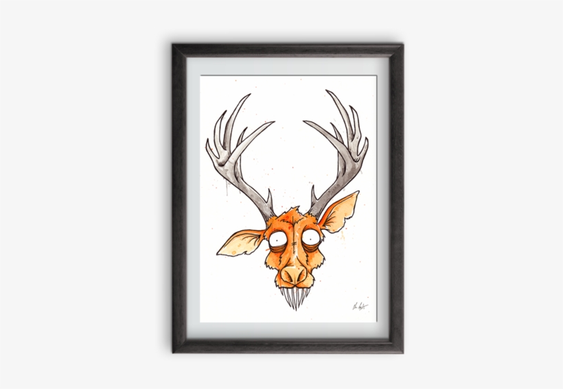 Forest Grump Art Print - Elk, transparent png #141165