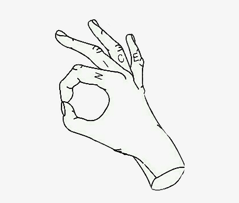 Sign In To Save It To Your Collection - Ok Hand Sign Aesthetic, transparent png #141332