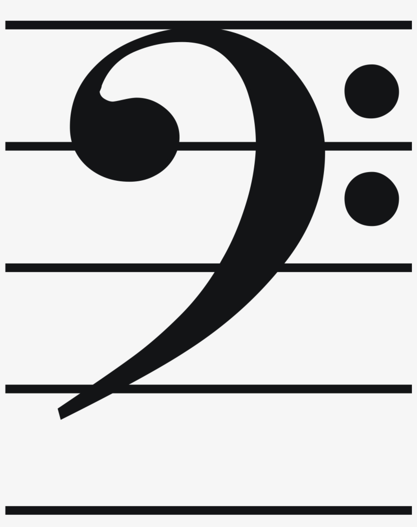 Double Bass - Bass Clef, transparent png #141445