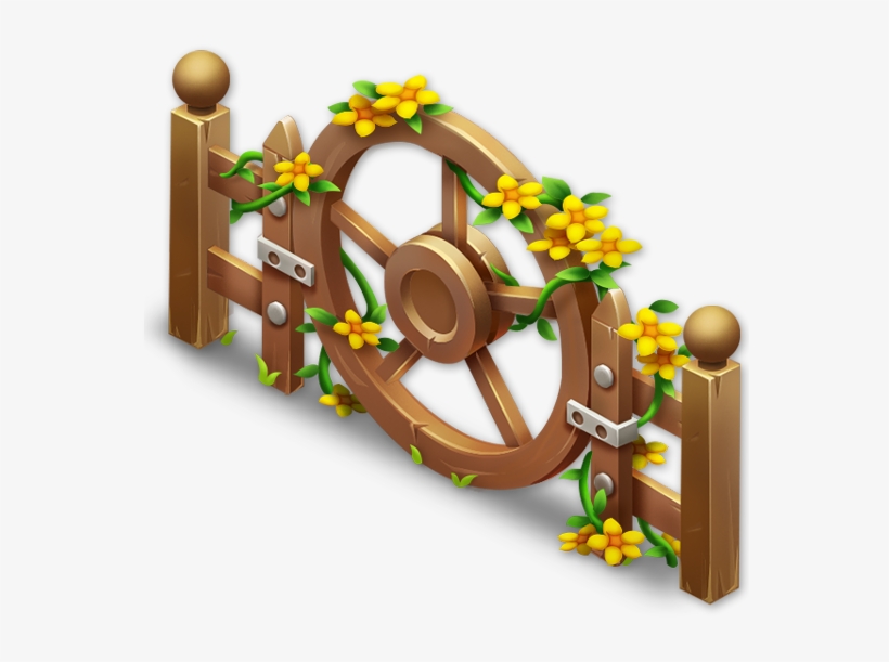 Wheel Fence - Wheel Fence Hay Day, transparent png #141487