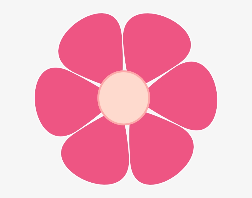 Pink Flower Svg Clip Arts 600 X 564 Px, transparent png #141553