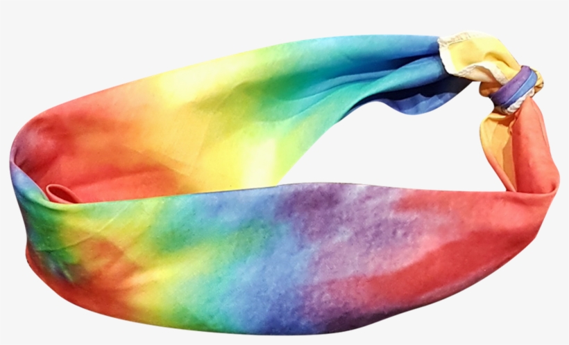 Hippie Wig With Tie Dye Bandana 60s 70s Hippy Woodstock - Hippie Wig, transparent png #141799