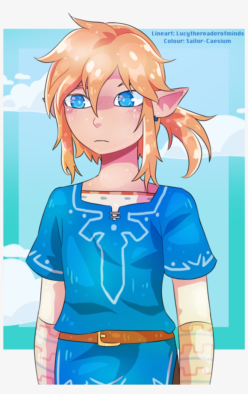 “a Collab I Did With @lucythereaderofminds, With Botw - Cartoon, transparent png #141818