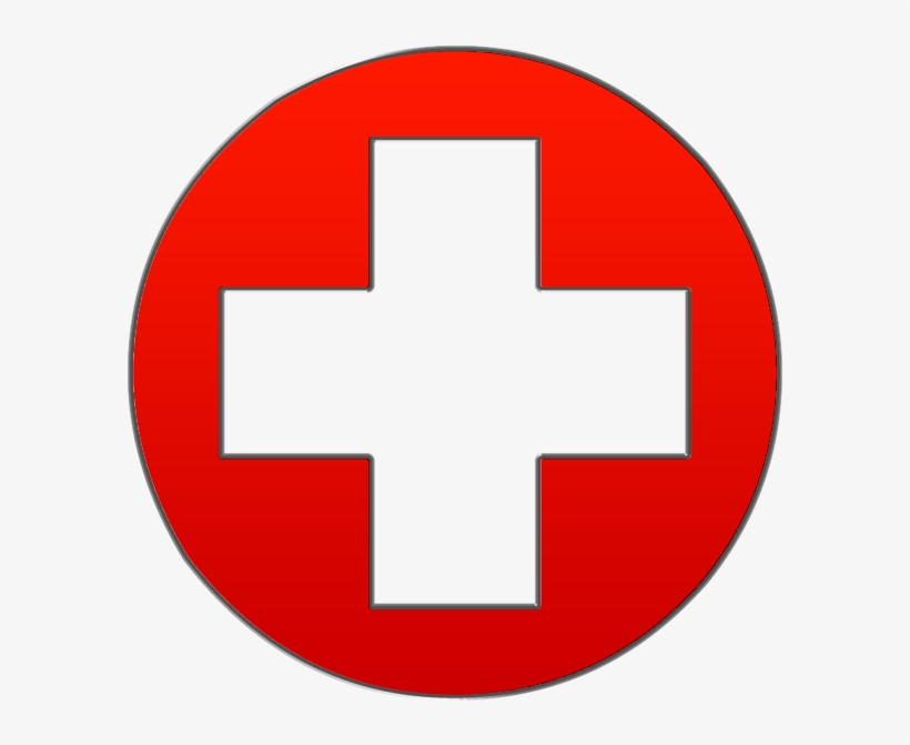 Red Cross Symbol Clipart Clip Transparent Library - Drapeau Suisse Rond, transparent png #141868