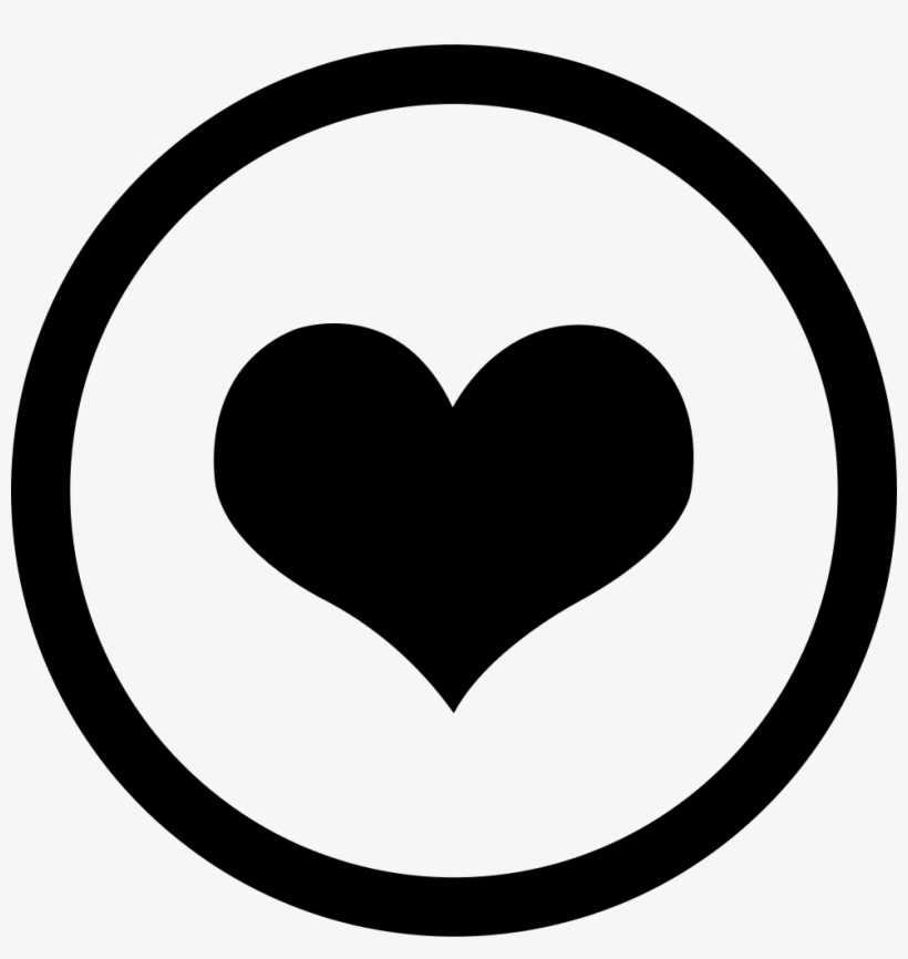 Circle Heart Comments - Heart Icon White Png, transparent png #141969