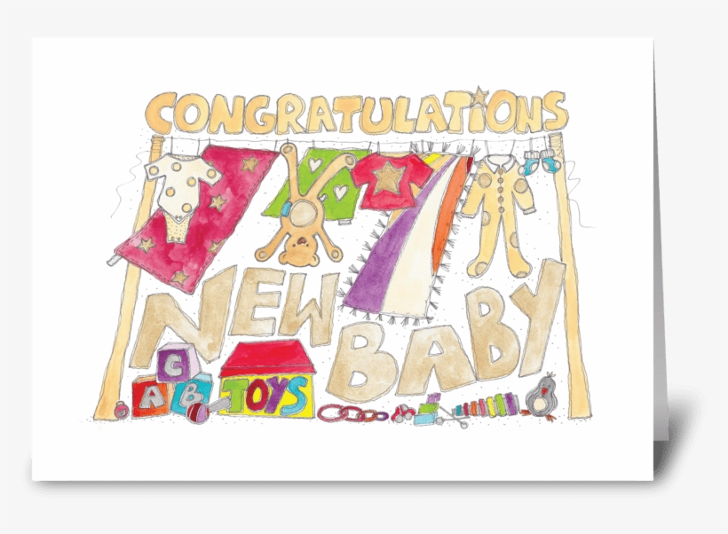 New Baby Greeting Card - Glückwünsche - Neues Baby Karte, transparent png #142043