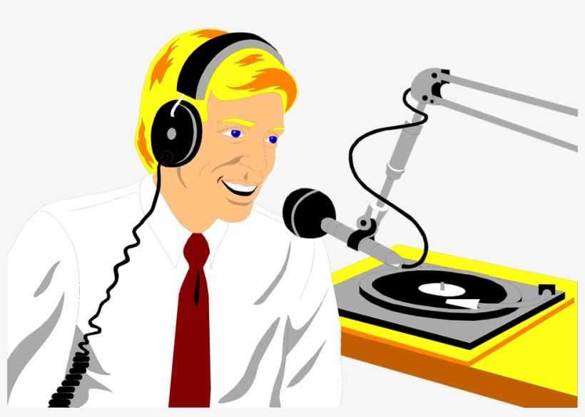 Svg Free Library Radio Host Clipart - Radio Jockey Clip Art Png, transparent png #142084