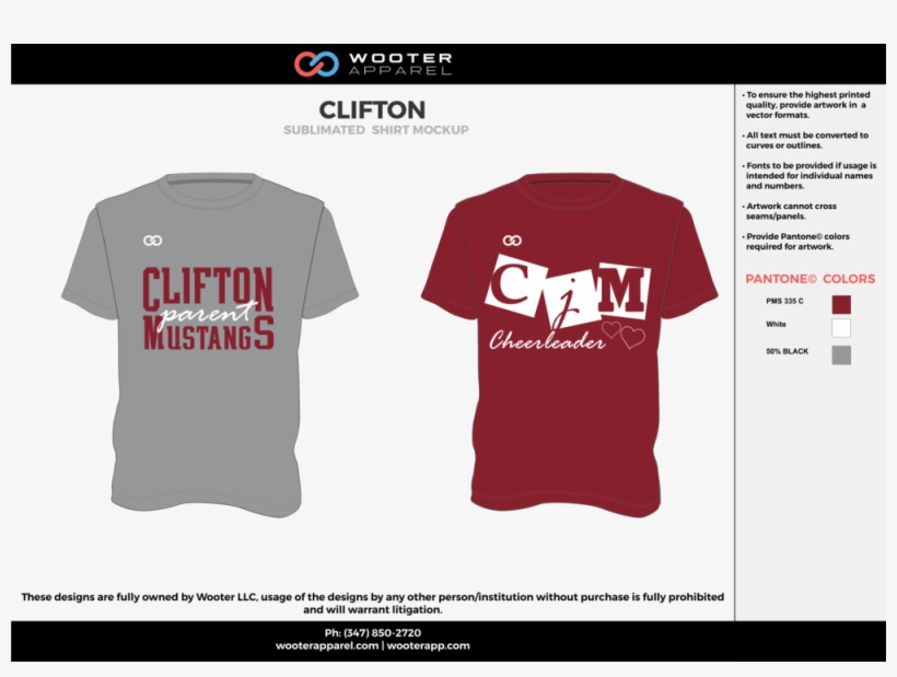 Clifton Cool Gray Maroon White Custom Design T-shirts - Jersey, transparent png #142141