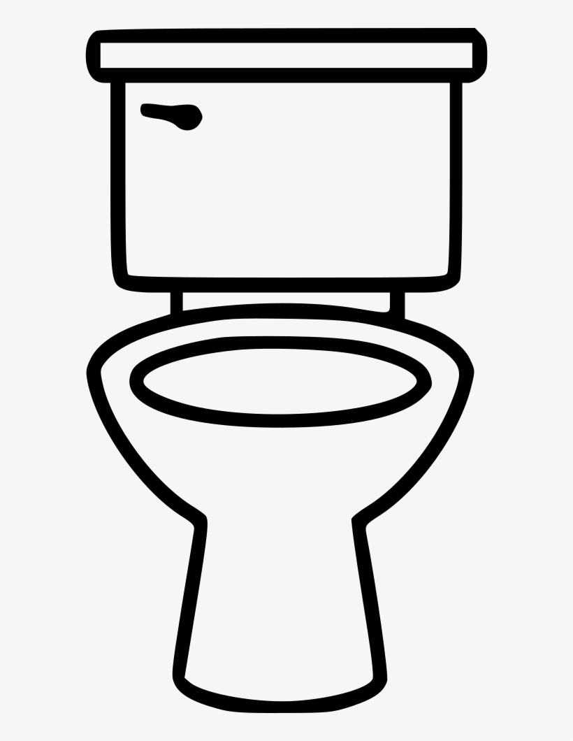 Lavatory Bowl Bathroom Wc Restroom Toilet Comments - Black And White Toilet Png, transparent png #142519