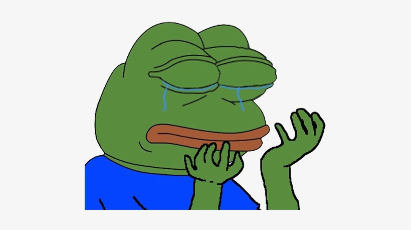 Crying Pepe Png - Pepe Cry Png, transparent png #142665