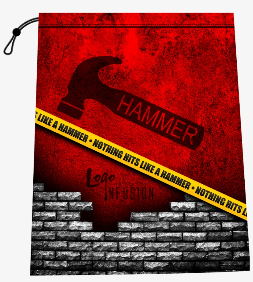 Hammer -caution Tape - Broken Brick Wall Black, transparent png #142708