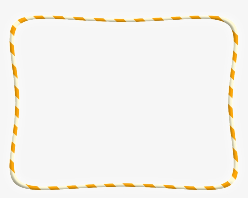 This Backgrounds Is Yellow White Stripe Border Background - フレーム 稲, transparent png #142781