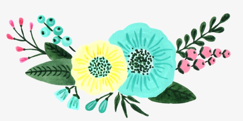 Mint Green And Turquoise Floral Custom Design - Design, transparent png #142993