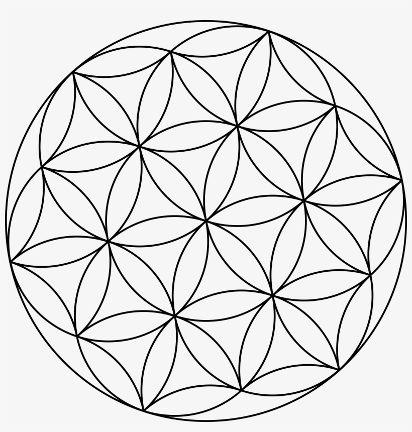 Clipart - Flower Of Life Vector Png, transparent png #143160