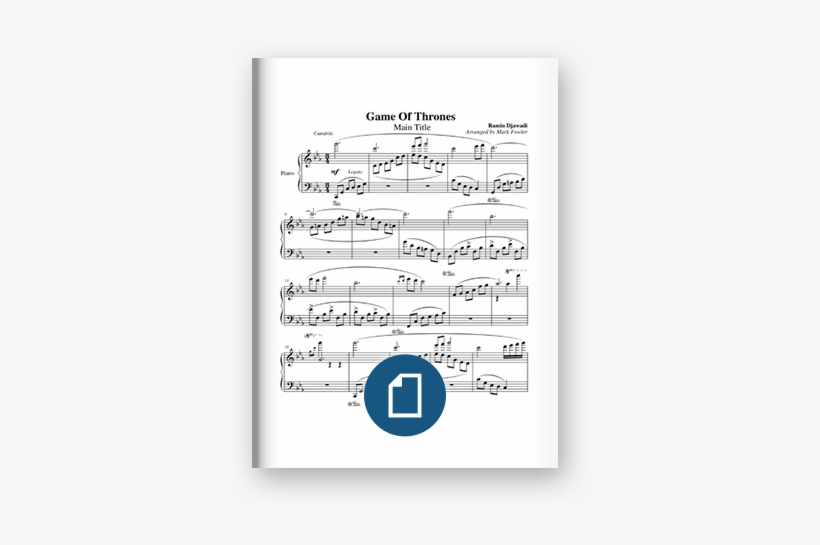 Game Of Thrones Main Theme Sheet Music On Scribd - Ice And Fire Sheet Music Game Of Thrones, transparent png #143181