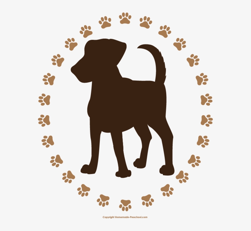 Dog Paw Print Circle - Paw Print Of Dog, transparent png #143182