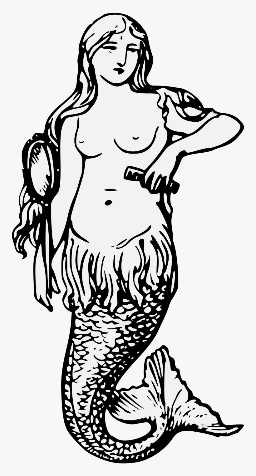 Details, Png - Mermaid Heraldry Sca, transparent png #143204