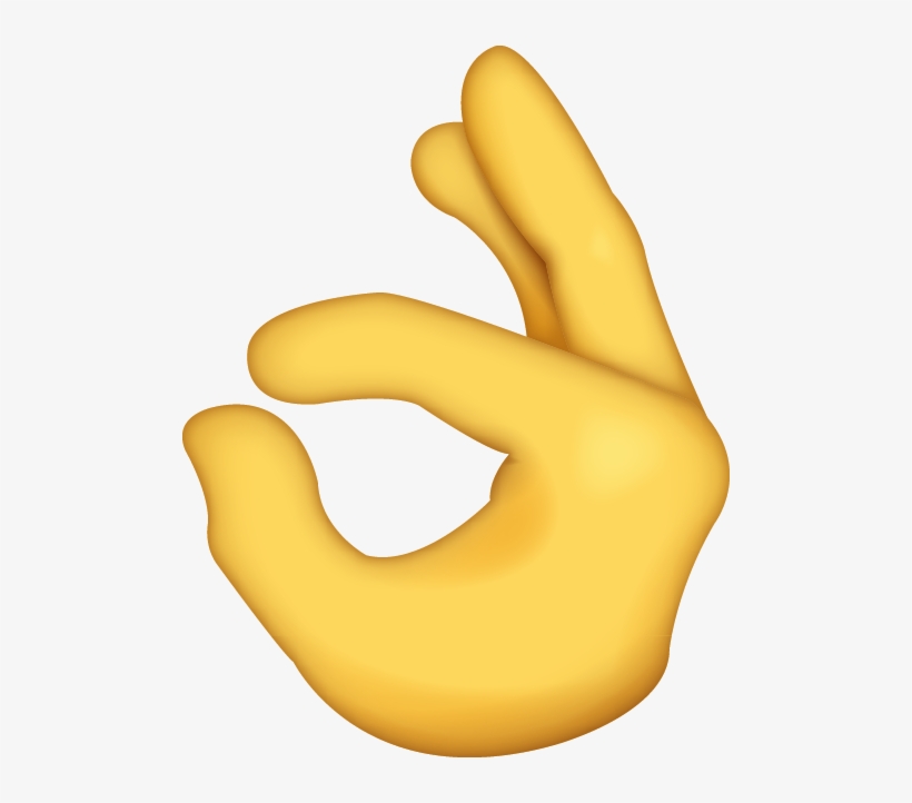 Download Ok Hand Sign - Ok Hand Emoji Png, transparent png #143369