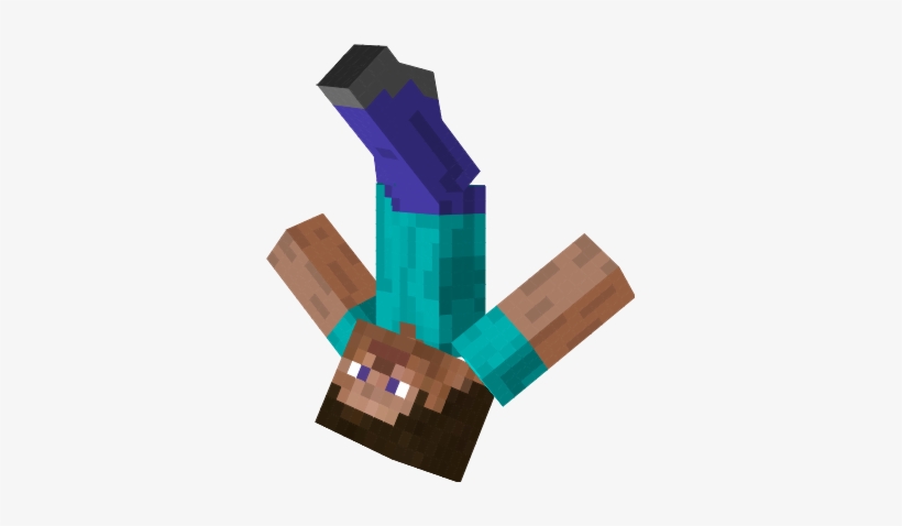 Steve Transparent Minecraft Player - Minecraft Steve Falling, transparent png #143370