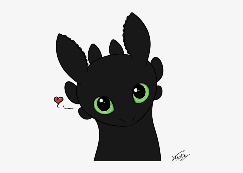 Cute Could Be A Fun Painting For - Baby Toothless Drawings Of Cute Toothless, transparent png #144319