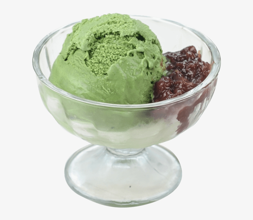Green Tea Ice Cream With Red Beans - Ly Kem Đậu Xanh, transparent png #144458