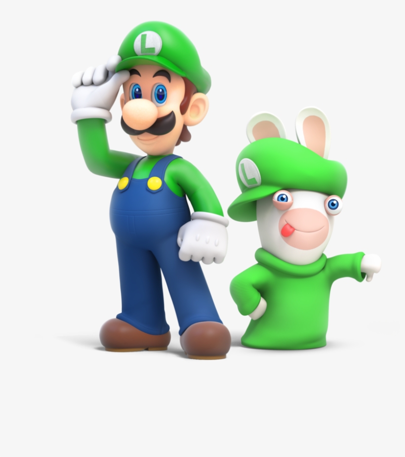 Luigi N Rabbid - Super Mario Odyssey Luigi, transparent png #144528