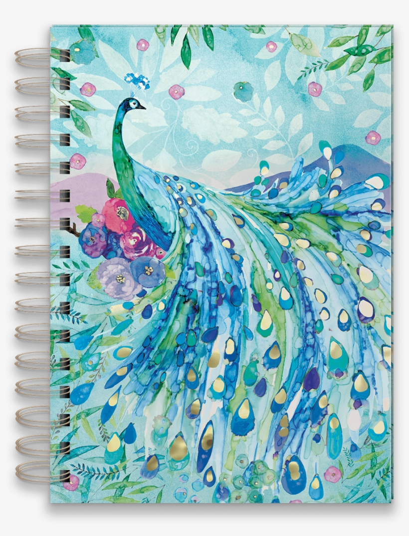 Pagoda Peacock Spiral Journal - Spiral Bound Journal, transparent png #144850