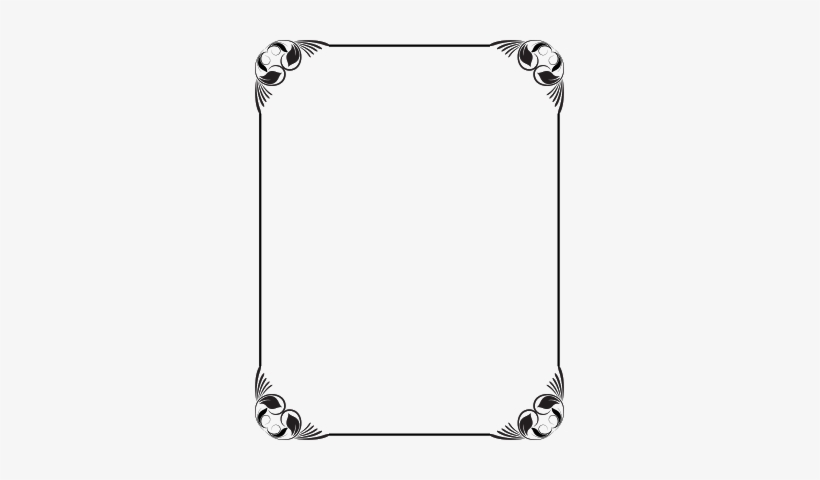 Black And White Frame Design Use In Corel Page Borders, - Frame Design Black And White, transparent png #144873