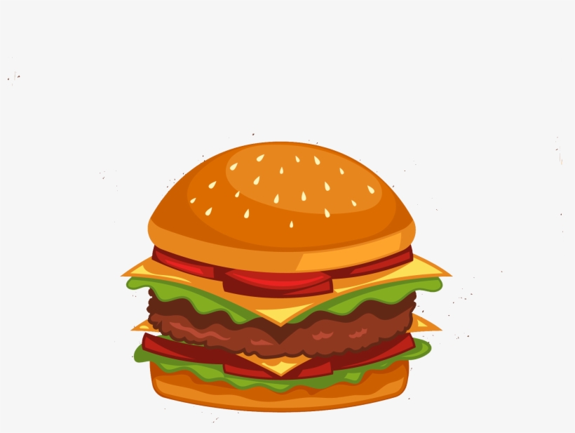 Burger Png Hd Free Vector - Portable Network Graphics, transparent png #144964