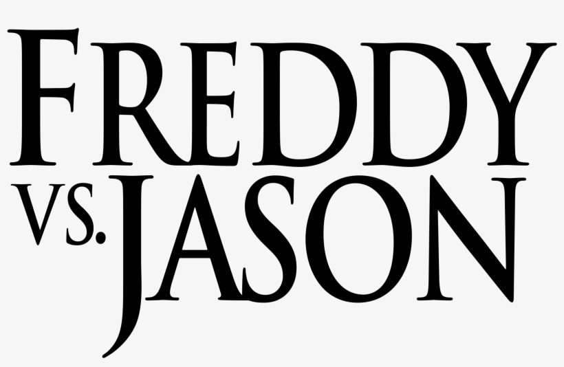 Clipart Black And White Stock Logo Png Svg Vector Freebie - Freddy Vs Jason Title, transparent png #145083