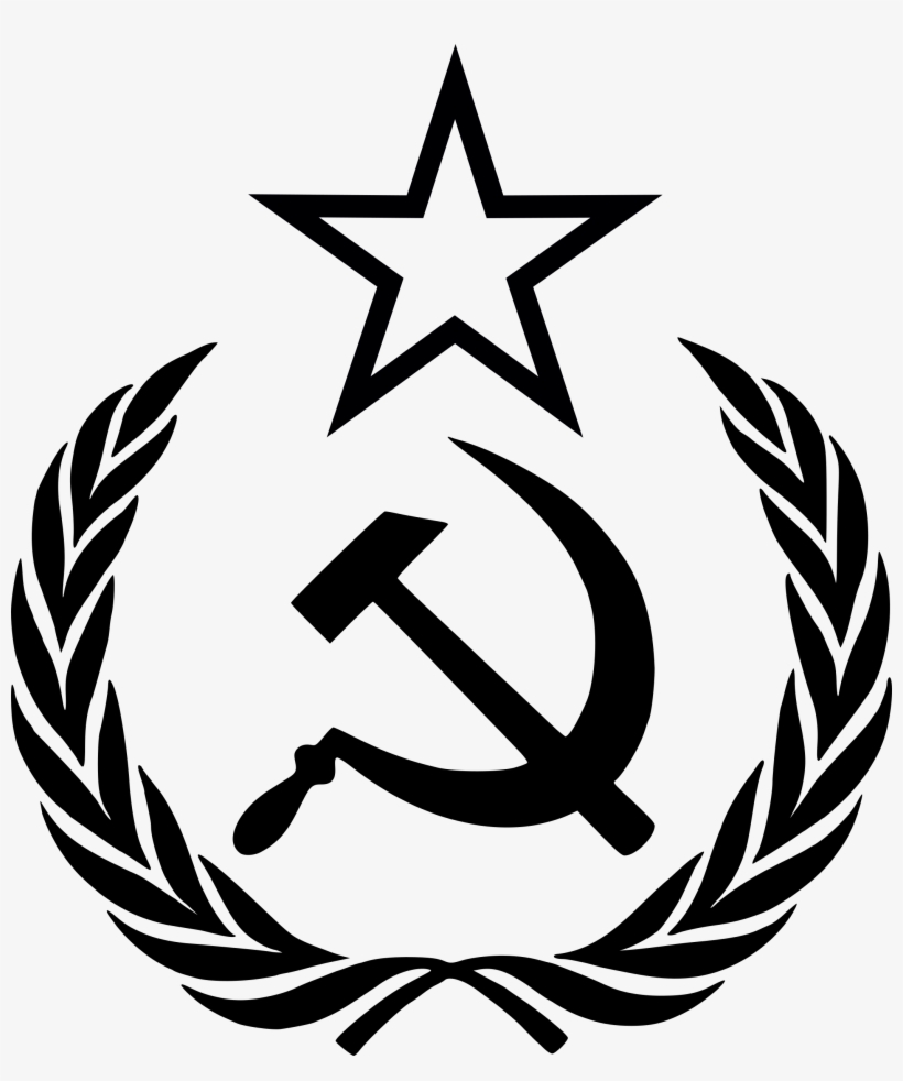 This Free Icons Png Design Of Hammer Sickle Star Wreath, transparent png #145122