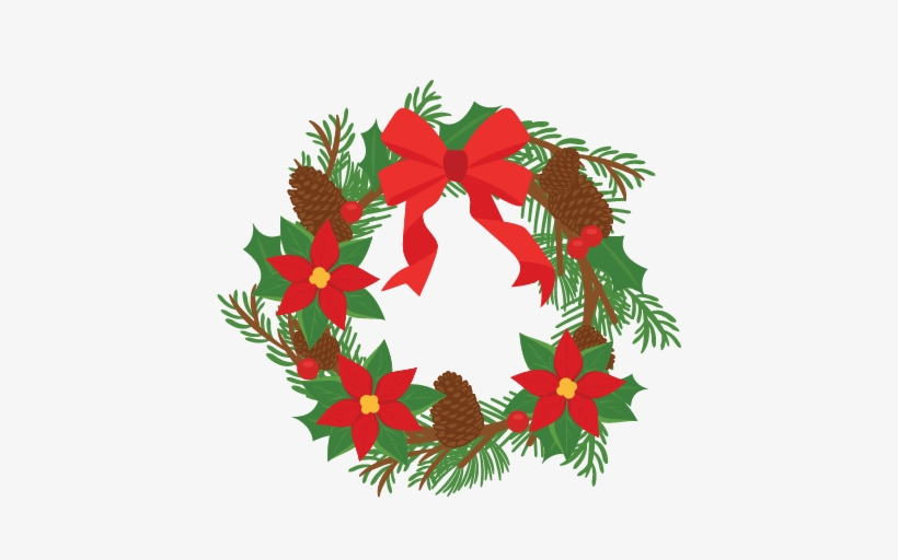 Christmas Wreath Clipart To Printable - Wreath, transparent png #145128