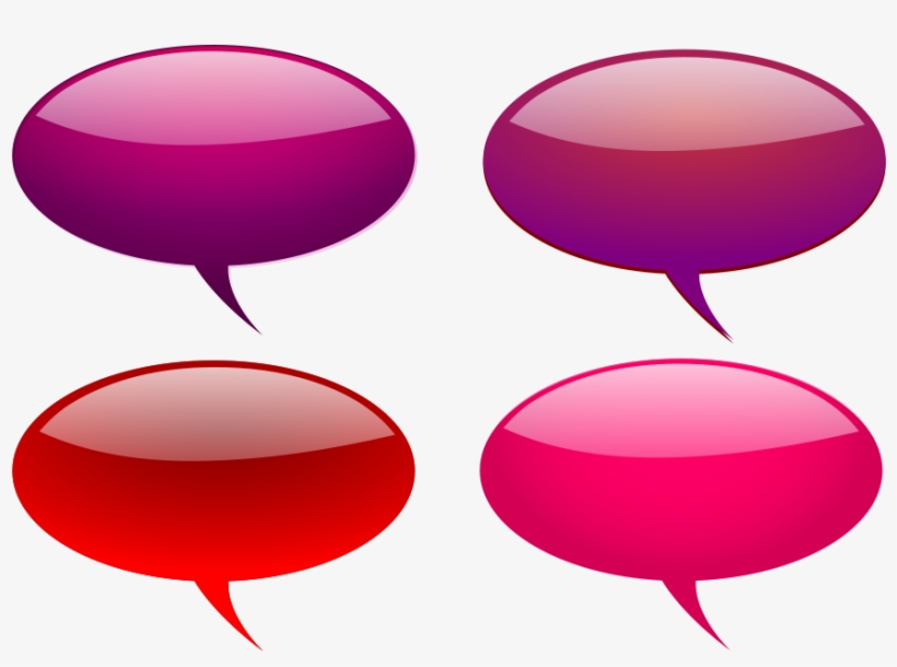 How To Set Use Maroon And Pink Shaded Speech Bubbles, transparent png #145315