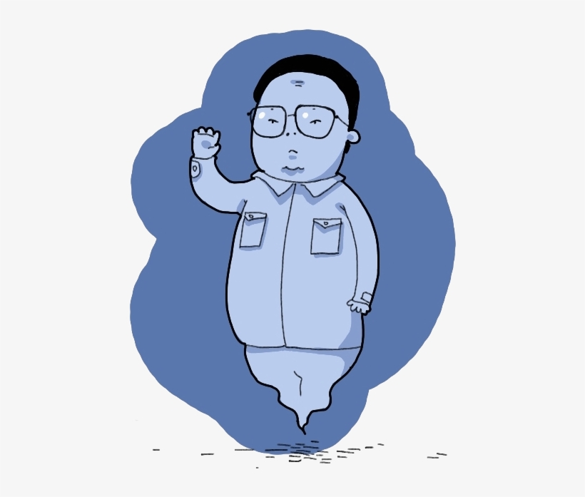Adv003 The Ghost Of Kim Jong-il - Cartoon, transparent png #145343