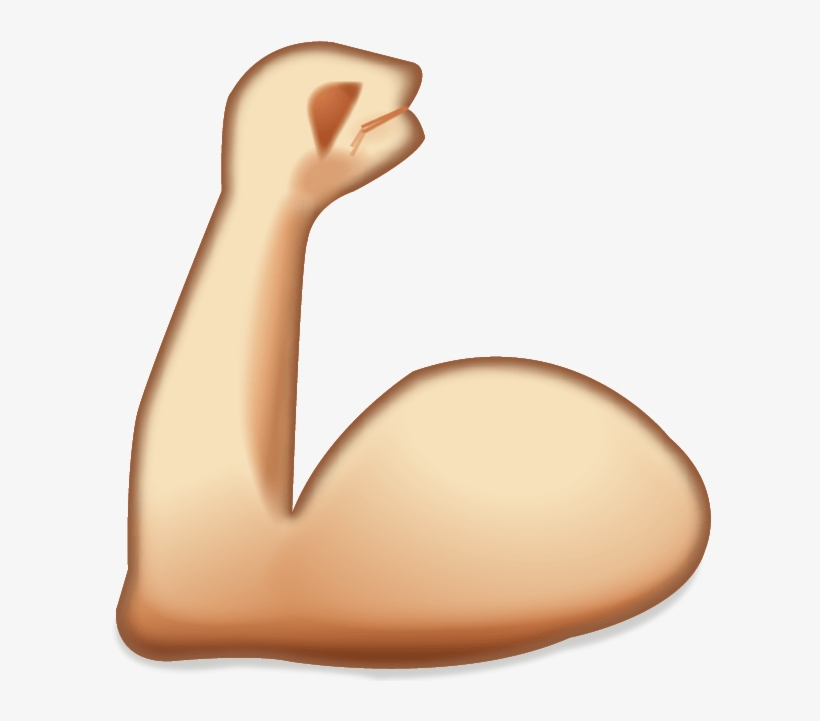 Flexing Muscles Emoji Whatsapp Emoji Muscle Free Transparent PNG