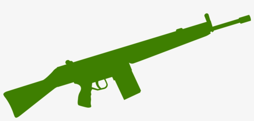 Collection Of Cartoon Gun Cliparts Buy Any - Machine Gun Silhouette, transparent png #145703