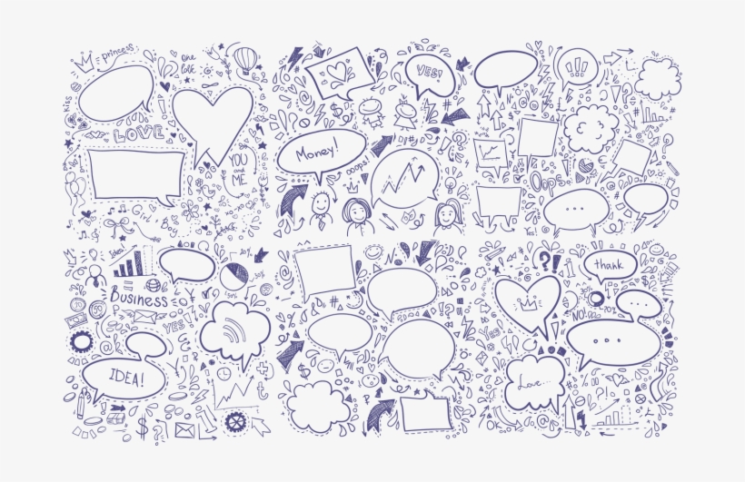 Speech Bubbles Collection By Katemacate - Drawing, transparent png #145777