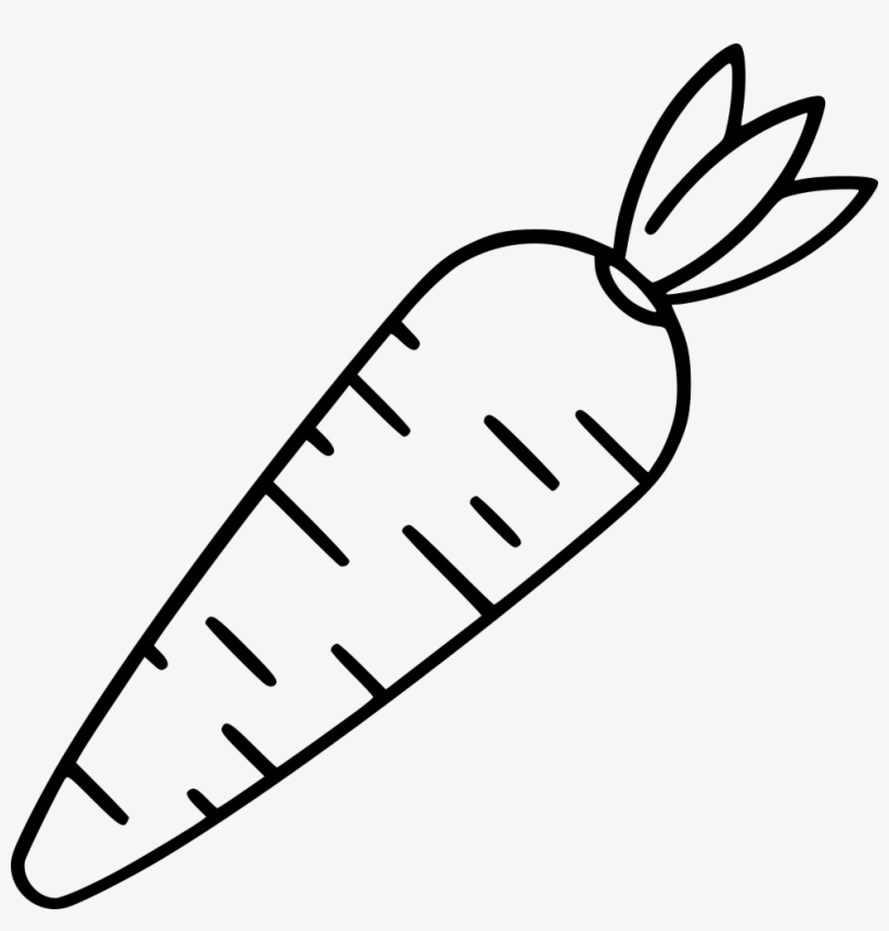 Png File Svg - Carrot Black And White Png, transparent png #145819
