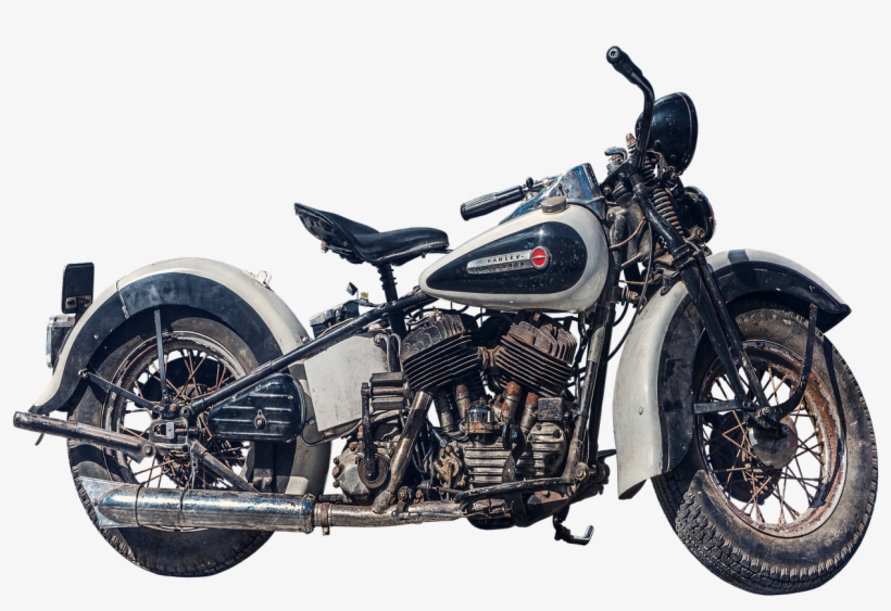 Motorcycle, Old, Harley Davidson, Harley - Motorcycle, transparent png #145851