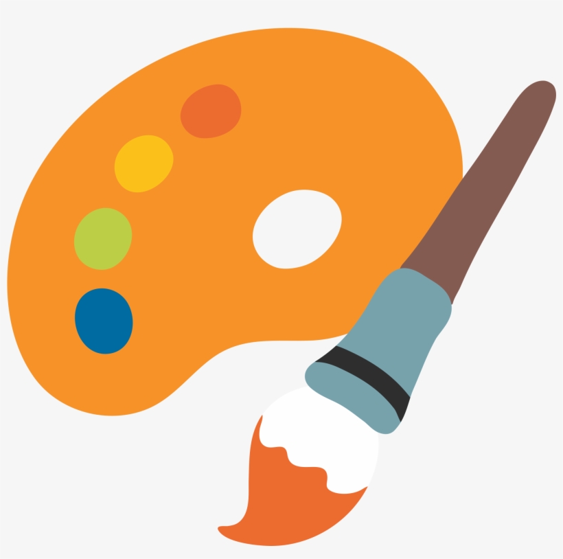 Vector Paintbrush Emoji Paint Png Transparent Stock - Paint Emoji, transparent png #145987