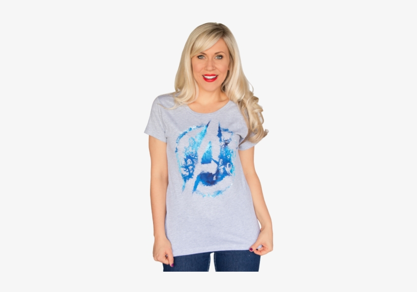 Avengers Watercolor Tee - Avengers Classic Folding In Line Scooter, transparent png #146048