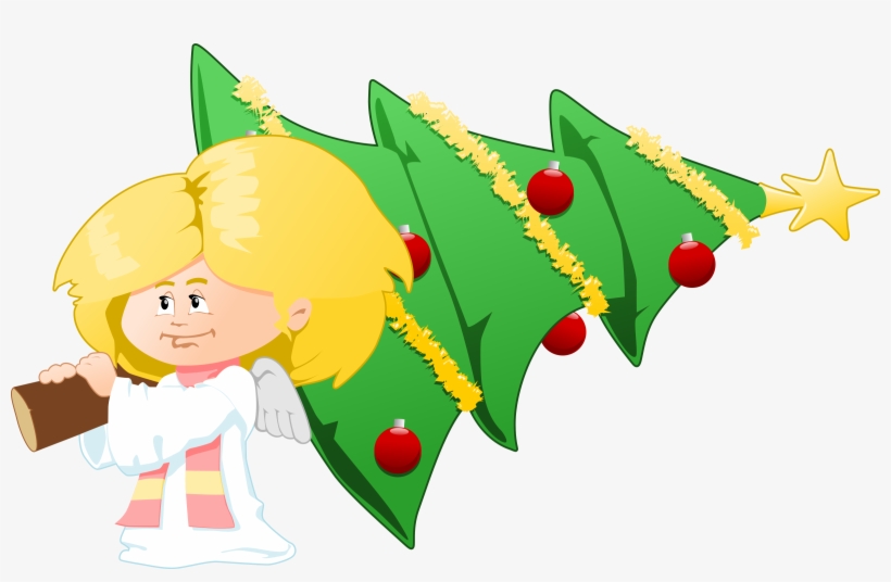 Christmas Angel Png Clipart - Christmas Tree Angel Greeting Cards, transparent png #146077