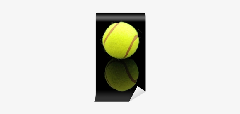 An Isolated To Black Image Of A Tennis Ball With Reflection - Tennis, transparent png #146121