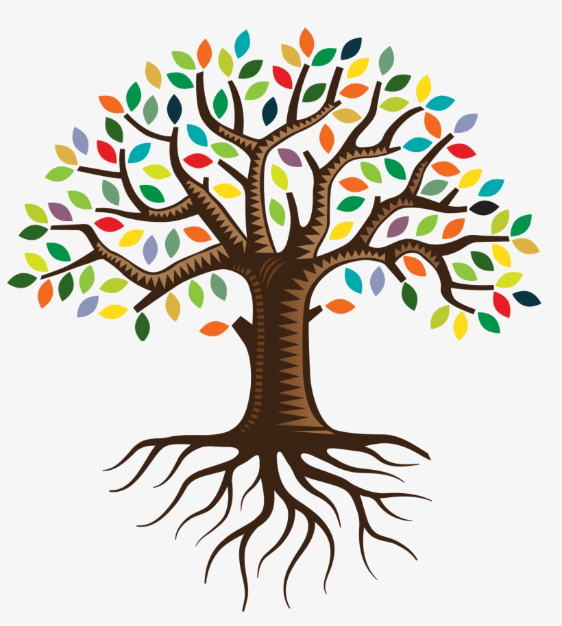 Root Qc Family Tree Logo Clip Art - Transparent Tree Of Life - Free