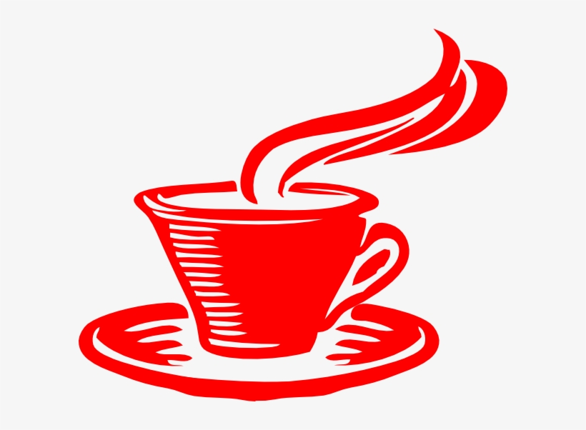 Coffee Clipart Red - Red Coffee Cup Clip Art, transparent png #146295