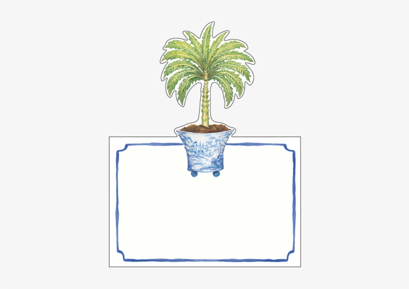 Potted Palms Die-cut Place Cards 96 Ct - Houseplant, transparent png #146431
