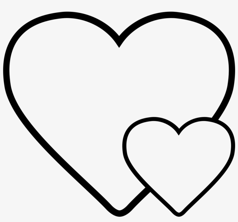 Hearts Svg Png Icon Free Download - Small Heart Big Heart, transparent png #146458