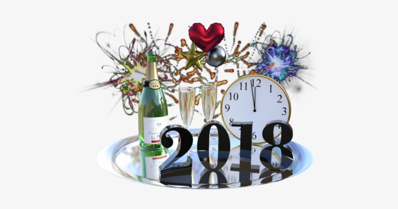 Happy New Year 2018-4 - New Year 2018 Transparent Background, transparent png #146538