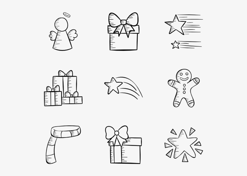 Christmas Hand Drawn - Christmas Hand Drawn Png, transparent png #146802