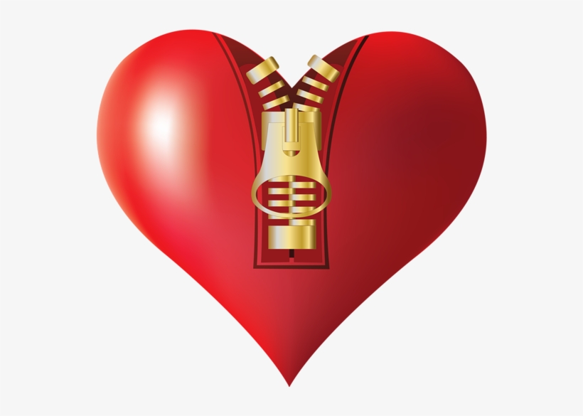 Zipped Heart Png Clipart Image - Portable Network Graphics, transparent png #146917